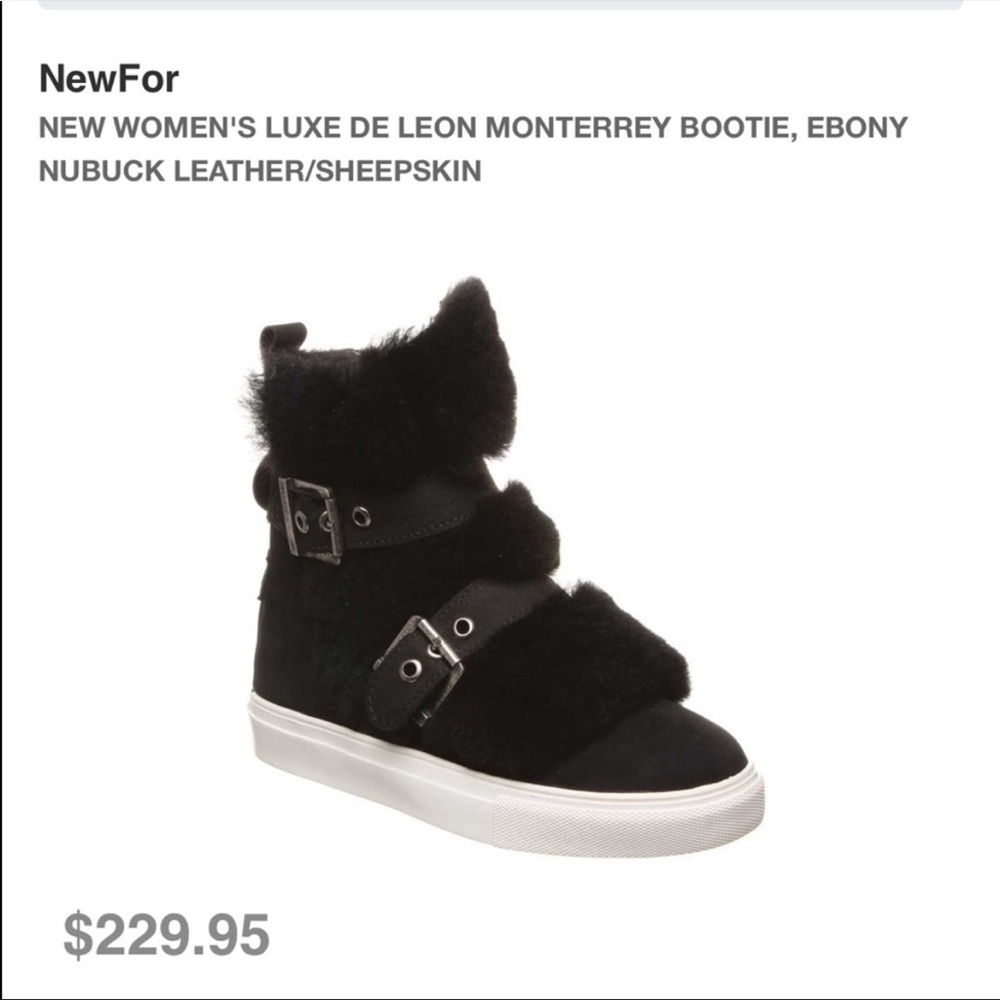 Luxe De Leon Monterrey Shearling Boots - Size 11